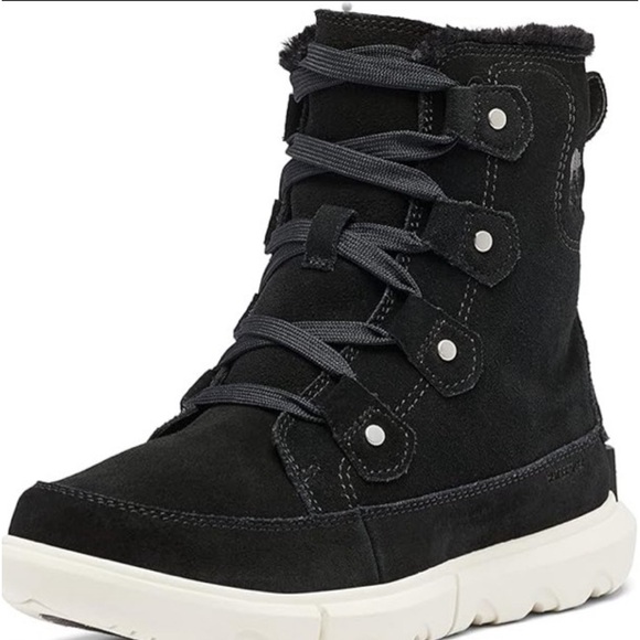 Sorel Women's Explorer Next Joan Waterproof Boots Black size 8 NWT - Picture 1 of 8